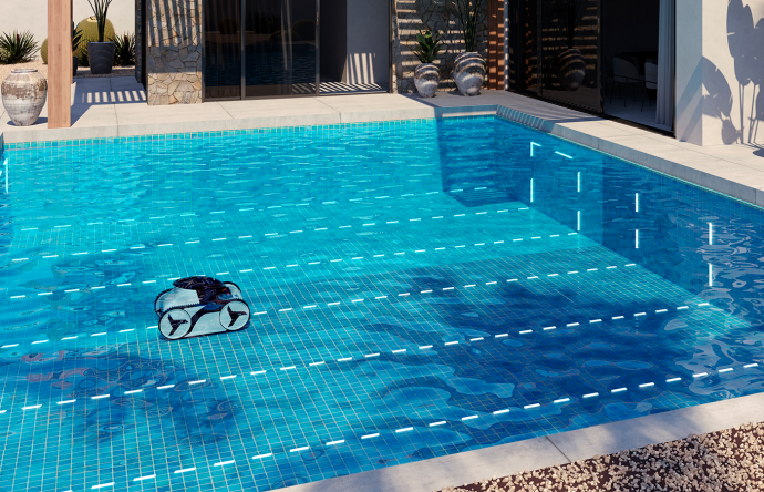 aspirador de piscina inteligente